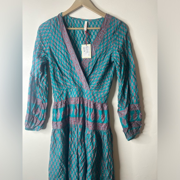 RAGA by Anthropologie Split Front Geometric Maxi Dress - Picture 3 of 14